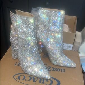 Steve Madden Tara Rhinestone Booties